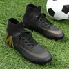 Zapatillas de fútbol de caña media-alta con tacos largos y tacos cortos para jóvenes, hombres y mujeres, estudiantes de primaria y secundaria, zapatillas de entrenamiento de fútbol, zapatillas de competición para hombres, transfronterizo