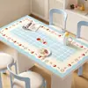 Jogos americanos de mesa de desenho animado, à prova d'água e à prova de óleo, protetor de mesa sem lavagem, estilo ins, resistente ao calor, luxo leve, jogos americanos de mesa de centro de alta qualidade