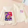 Sudadera con capucha y cremallera de tendencia con estampado Kpop, Anime y Dibujos Animados de Amazon para Niños y Niñas, Sudadera con Capucha para Primavera y Otoño para Niños de Edad Media y Mayores