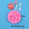 Molde de bolo de mousse de açúcar faça você mesmo molde de silicone para assar pata de urso osso de garra de cachorro osso de muletas de ovelha decoração de biscoito west point