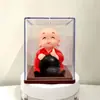 Gato da Sorte Panda Figurine Caixa Surpresa 2 polegadas Ornamento de Mesa Buda Presente de Aniversário Artesanato
