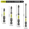 Nunchakus D2 cabeza de lote cruzada magnética fuerte antideslizante con mango hexagonal dentado taladro eléctrico de mano vaso destornillador eléctrico extendido