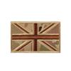 Pegatina de tela bordada con bandera británica, parche de velcro para brazalete, etiqueta de tela, etiqueta de moral táctica, pegatina de bandera de Rice
