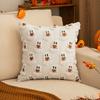 Almohada de Peluche de Fantasma Lindo para Halloween Decoración Festiva Cojín para Sofá de Sala de Estar Modelo de Cojín Cojín Decorativo para Habitación