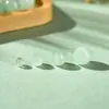 Cuentas redondas de vidrio de gelatina de 4-10 mm, imitación de jade, cuentas sueltas, accesorios para pulseras, collares, joyería, cuentas para manualidades y joyería hecha a mano