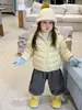 Ropa para Niños Weimu Conjunto de Invierno para Niñas Chaqueta de Plumas Acanalada 90% Plumas Abrigo Infantil Elegante Pantalones con Forro de Terciopelo Ropa para Bebés Niñas
