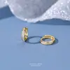 Brincos Quadrados de Zircônia em Prata Pura S999 para Mulheres, Luxo Acessível, High-End, Simples, Elegante de Nicho, Brincos Brilhantes Versáteis para Roupas de Trabalho