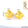 Cuentas Espaciadoras de Gato de la Fortuna Chapadas en Oro de Larga Duración, Nuevos Accesorios de Joyería Estilo Chino, Cuentas Espaciadoras Chapadas en Cobre Dorado para Collares y Pulseras DIY para Mujeres