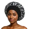 Touca de Cetim de Alta Elasticidade de Aba Larga Transfronteiriça da Amazon Chapéu para Cuidados com o Cabelo de Salão de Beleza Feminino Chapéu para Pós-parto Quimioterapia