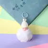 Nuevo llavero de peluche con colgante de muñeco de peluche de conejo perezoso de imitación, joyería bonita hecha a mano en stock, cabello rápido