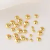 Cor Dourada 14K Contas de Ábaco que Preservam a Cor Contas Soltas Contas Espaçadoras diy Pulseira Feita à Mão Espaçador Acessórios de Joia Contas Douradas Contas de Disco Voador