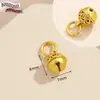 Colgante antiguo de oro estilo chino con cuenta de gota de aceite tridimensional, colgante con material para pulsera de cuentas DIY, collar, joyería
