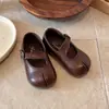 Nuevos Zapatos Infantiles de Otoño 2026 para Niñas Pequeñas, Elegantes Zapatos de Princesa Retro, Versátiles Zapatos Individuales de Cuero para Niñas Estilo Coreano