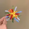 [Encanto Antiguo Oriental] Nuevo Estilo Flor de Fuego con Varilla Retorcida, Lujo Ligero, Estilo Hada, Nicho, Gama Alta, Exquisita Flor para el Cabello