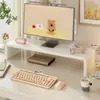 Suporte Elevador para Monitor de Computador Prateleira de Armazenamento para Mesa de Escritório para Estação de Trabalho Feminina Artefato de Armazenamento com Base de Suporte Elevada