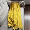 2026 Nuevo Estilo Nacional Satén Rayón Jacquard Encaje Pantalones de Pierna Ancha Pantalones Rectos Pantalones Largos Venta al por Mayor H13Ek26820