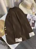 Blazer Blanco Crudo para Mujer 2026 Nuevo Primavera y Otoño Estilo Coreano Moderno y Elegante Traje Pequeño de Oficina para Mujeres Petites