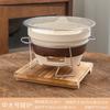 Estufa envolvente para tostar té, tetera de leche, horno de barbacoa para exteriores, olla resistente a altas temperaturas, estufa de té para interiores, juego completo de estufa de carbón