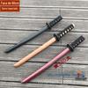 60 cm Vara Espada Madeira Maciça Faz Kendo Japonês Aikido Juhe Prática Espada de Madeira Arma Resistente a Estilhaços Lâmina Não Aberta