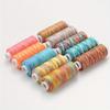 Hilo de Coser de Poliéster de Alta Velocidad Teñido por Sección 402, Hilo Colorido de Grosor Medio, Hilo para Overlock, Hilo de 5 Colores para Coser a Mano Mezclilla
