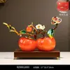Novo Enfeite de Caqui Estilo Chinês "Tudo Corre Bem" com Bom Significado, Decoração de Sala de Estar de Alto Padrão, Presente de Inauguração