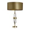 Lâmpada de Mesa Criativa Americana de Vidro de Cristal de Luxo Leve Pós-Moderna Nórdica para Sala de Estar Quarto Lâmpada de Cabeceira Quente
