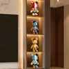 Figurilla de Oso Violento Adorno Pequeño para Sala de Estar, Lujo Ligero de Gama Alta Decoración para Mueble de TV, Gabinete de Vino, Gabinete de Exhibición, Artefacto para Estabilidad Emocional