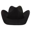 Amazon Explosiones Transfronterizas Clásico Retro Moda Gamuza Occidental Mezclilla Topper Sombrero de Fieltro Ligero de Moda para Hombre y Mujer