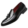 Amazon Aliexpress Populares Negocios Transfronterizos Formal Casual Slip-On Zapatos de Piel para Hombre Estilo Gentleman Mocasines Slip-On