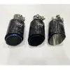 Directo de fábrica satinado Nuevo silenciador de borde recto rizado fibra de carbono tubo de escape de coche modificado garganta de cola