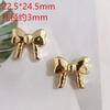 Colgante de cuentas con baño de plata UV, multitamaño, tridimensional, brillante, con forma de corazón, accesorios de joyería DIY