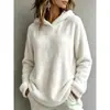 2026 Nova TEMU Europeia e Americana Transfronteiriça Amazon AliExpress Mais Vendido Outono/Inverno Moda Casual Cor Sólida Manga Longa Moletom