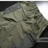 Shorts de Trabajo de Secado Rápido para Hombre Estilo Americano Verano Pantalones Simples para Hombre Bolsillos Múltiples Sueltos Pantalones de Cinco Puntos Ropa para Hombre de Comercio Exterior Pantalones