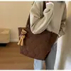 Bolsa Tote Cruzada de Gran Capacidad, Versión Original de Gama Alta para Bolsa de Ropa de Algodón, Admite Personalización, Mismo Estilo que Xiaohongshu, Disponible para Venta al por Mayor