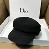 Gorra de vendedor de periódicos Primavera Verano para Mujer Tejida Sombrero de Pintor para Viajes al Aire Libre Boina Simple Transpirable Protección Solar Gorra de Pico de Pato