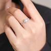 Anillo de Girasol Nuevo 2024 Explosiones de TikTok Anillo de Imitación de Moissanita Propuesta Boda Aniversario Regalo