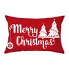 Almohada de cintura con estampado de dibujos animados navideños 2024shopee, decoración navideña transfronteriza, funda de almohada para el hogar, sala de estar