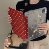 Case Protetor Fofo de Pônei com Bolinhas para Tablet Apple iPad Air Fivela Mini Suporte para Caneta Pro Desenho Animado 10ª Geração