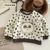 Sudaderas de Peluche para Bebés Niños y Niñas, Ropa de Dibujos Animados Holgada y Elegante para Otoño e Invierno, Abrigos Cálidos para Bebés, Lana de Cordero