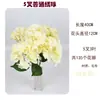 5 Flores de Hortensia Artificiales para Decoración, Flores de Seda para Arreglo de Techo en Salones de Ceremonias, Flores Falsas para Decoración de Bodas y Decoración del Hogar