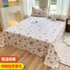 100% Algodão Grosso Esfoliante Lençol de Cama Peça Única Dormitório Estudantil Solteiro 1.5 Casal 1.8 Doméstico Temporada de Inverno Lençol de Cama