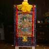 Pintura decorativa thangka de aldea de Xizang, pintura colgante, Padmasambhava, Nueva Estatua de Bronce de Padmasambhava de Ocho Formas, thangka de Padmasambhava