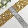 Acessórios de Vestuário Étnico Dai, Renda com Fio Dourado Estilo Étnico Acessórios Feitos à Mão DIY Fita Bordada de Castanha Colorida 5cm