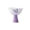 Taza de Té Morada Degradada Pintada a Mano Mariposa Imitación Dinastía Song con Pie Alto Set de Té Kung Fu Taza Maestra para el Hogar Taza de Té Cerámica