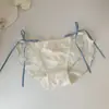 Bragas Sexy de Encaje para Niña Joven, Estilo Verano Delgado de Tiro Bajo, Estilo Puro Deseo, Calzones con Lazo, Venta al por Mayor de Una Pieza