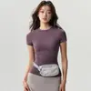 Conjunto de Camisetas Esportivas Femininas de Manga Curta, Novo, Secagem Rápida, Slim Fit, para Yoga, Corrida, Pilates, Treinamento, Tops de Fitness, Verão