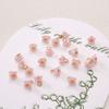 Colgante Mini Perla Imitación Resina 5-7mm Flor de Lirio del Valle Flor de Múltiples Pétalos Pulsera DIY Hecha a Mano Material para Collar Bordado a Mano