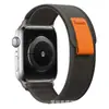 Para Apple Watch S8applewatchS8 lona ultra de nailon 49mm45mm correa de pista salvaje 41m