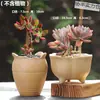 Vasos de Cerâmica Bruta Sem Esmalte para Flores Frescas com Características Zen Criativas, Novo Conjunto Respirável para Plantas Suculentas, Frete Grátis