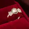 Exquisito Diseño con Forma de Caramelo, Anillo Femenino Dulce y Delicado, Estilo Dulce y Fresco, Sensación de Alta Gama, Modelo Versátil, Exclusivamente para Ventas Transfronterizas, Ventas Directas de Fábrica